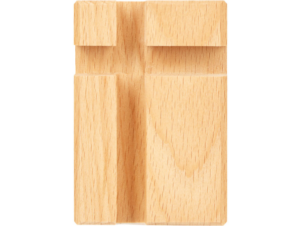 Подставка для смартфона и планшета из массива бука «Prop», Цвет натуральный