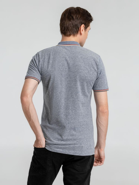 Рубашка поло мужская Paname Men, голубой меланж, S–3XL