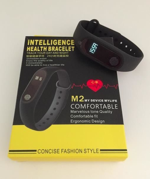 Фитнес браслет трекер М2 Intelligence Heath Bracelet (аналог Xiaomi Mi band 2)