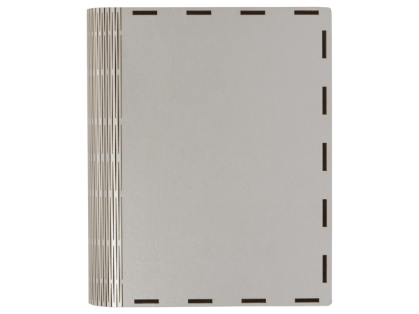 Деревянная коробка с резной крышкой «Книга», L, Размер L, Цвет серебристый