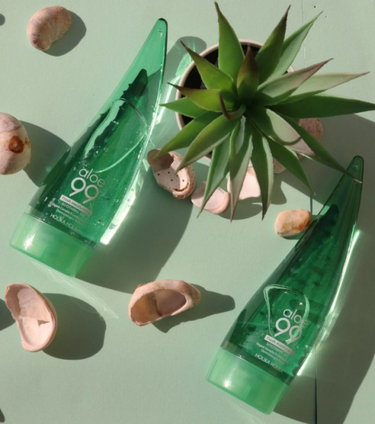 Универсальный гель с 99% содержанием экстракта сока алоэ вера ALOE 99% HOLIKA HOLIKA,  55ml   Origin