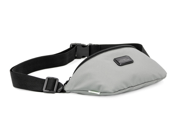 Универсальная водостойкая сумка на пояс «Bumble» из переработанного пластика, Цвет серый
