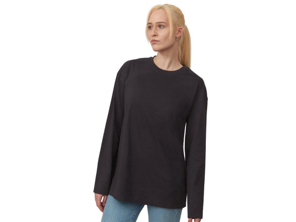 Лонгслив оверсайз «Berlin» унисекс, Размер XL-2XL, Цвет темно-серый