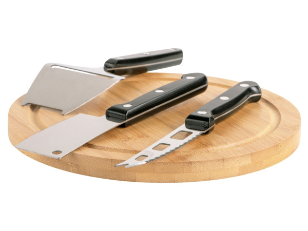 Набор для подачи сыра «Fabrizio», Цвет черный, серебристый, натуральный