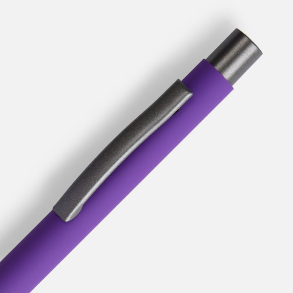 Ручка шариковая Atento Soft Touch, фиолетовая, 13,5х0,9 см