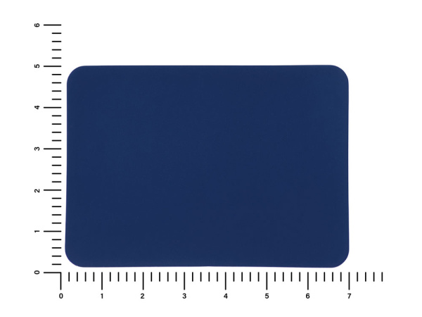 Патч «Прямоугольный», soft-touch, Цвет синий