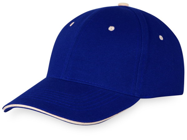 Бейсболка «New Castle», Цвет классический синий/натуральный