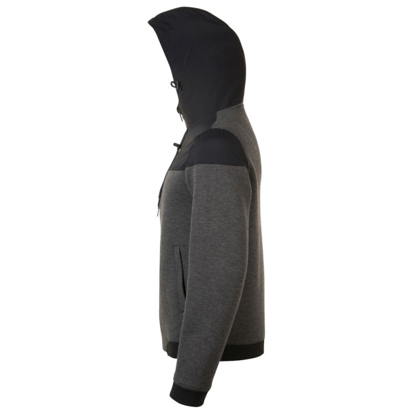 Куртка унисекс Voltage, черный меланж с черным, XS–3XL