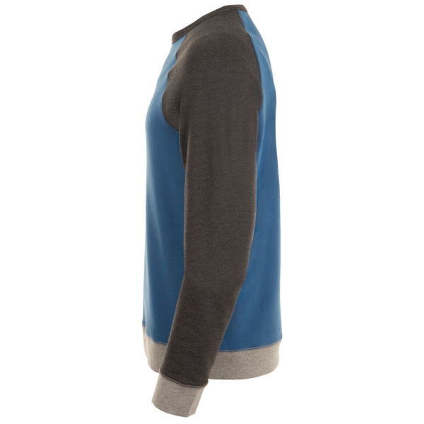 Толстовка унисекс Sandro, синяя с черным меланжем, XS–3XL