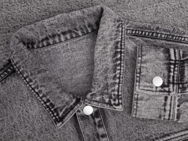 Куртка джинсовая O2, серая, XS–4XL
