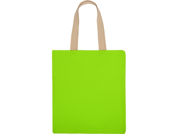 Сумка для шопинга «Steady» хлопковая с парусиновыми ручками, 260 г/м2, Цвет зеленое яблоко