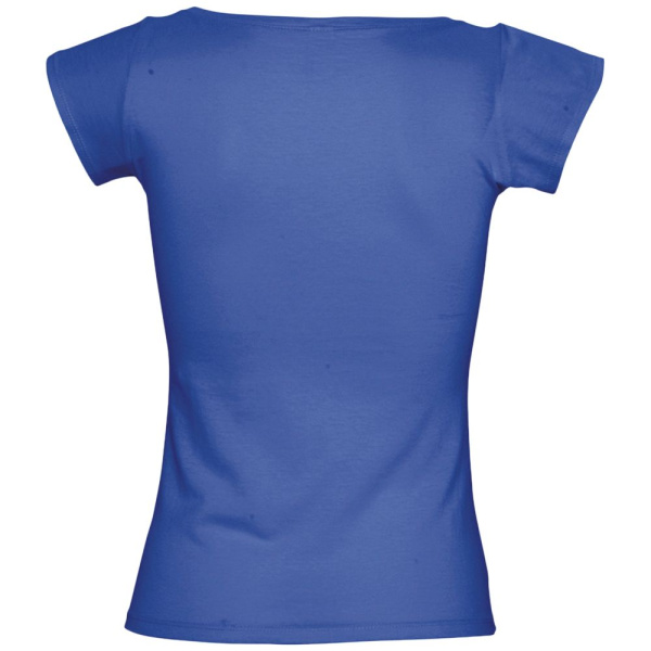Футболка женская Melrose 150 с глубоким вырезом, ярко-синяя (royal), S–XL