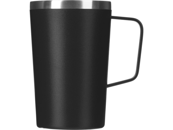 Стальная кружка с двойными стенками и порошковым покрытием «Tibet», Цвет черный