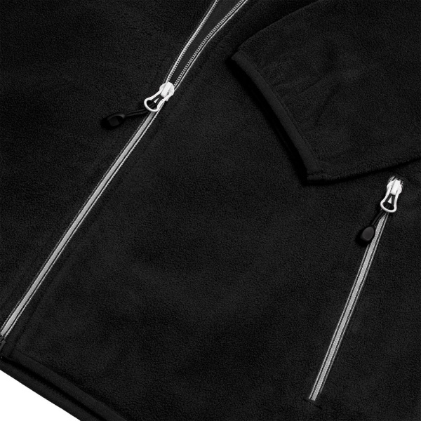 Куртка флисовая мужская Twohand, черная, S–XXL