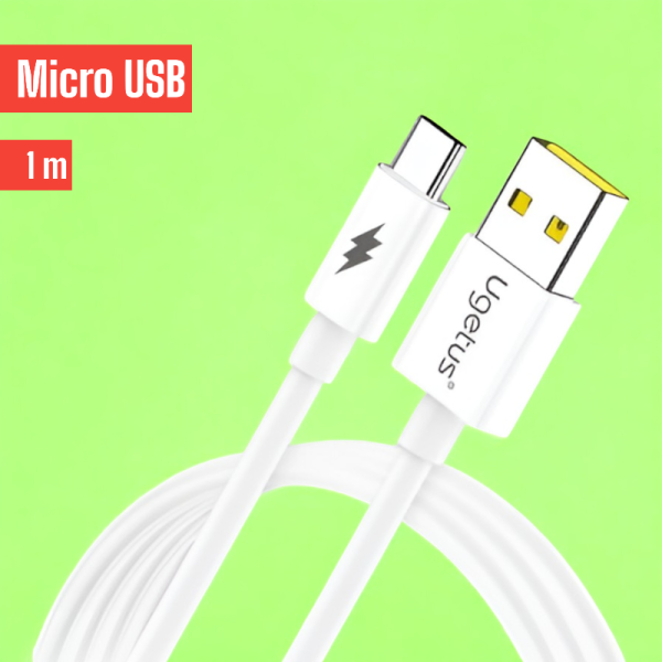 Кабель USB UG08 Micro USB силиконовый / Быстрый, удобный и долговечный