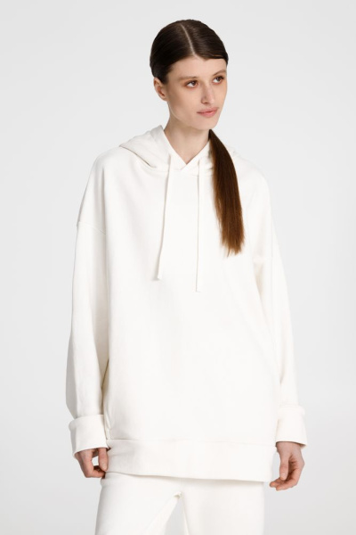 Худи унисекс H2, молочно-белое, XS–XXL