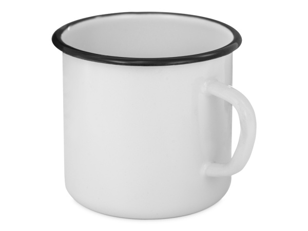 Кружка эмалированная в коробке «Retro», Цвет белый