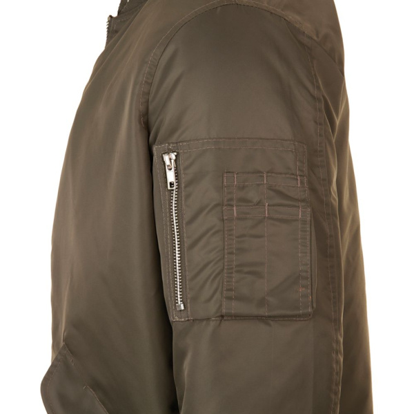 Куртка бомбер унисекс Rebel, коричневая, XS–3XL