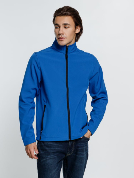 Куртка софтшелл мужская Race Men ярко-синяя (royal), S–3XL