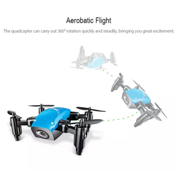 Квадрокоптер AIRCRAFT S9HW DRONE MINI  (базовая версия) Синий