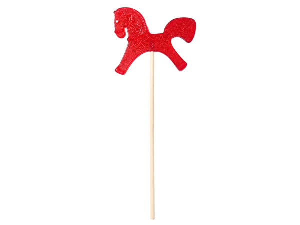 Леденец «Лошадка» со вкусом вишни, Цвет красный