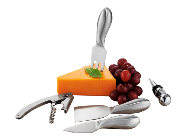 Набор для вина «Mino», Цвет серебристый, черный