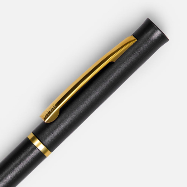 Ручка шариковая Euro Gold, черная, 13,3х0,8