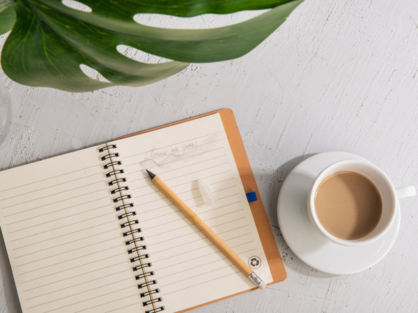 Вечный карандаш «Nature» из бамбука с ластиком, Цвет натуральный/белый