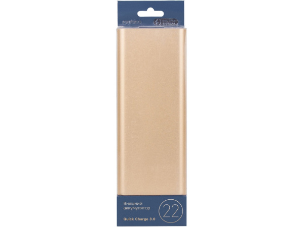 Внешний аккумулятор «NEO AZ220G Quick», 22000 mAh, Цвет золотистый