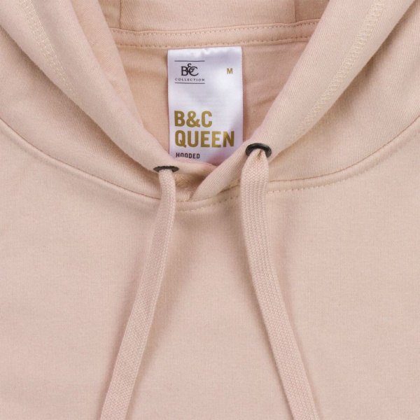 Толстовка с капюшоном женская Queen, дымчато-серая, XS–XXL