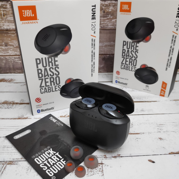 Наушники JBL TUNE 120TWS — мобильный звук для требовательных Черные