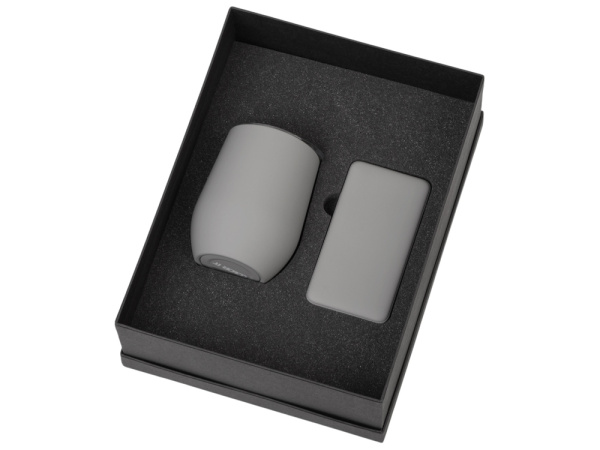 Подарочный набор «COLOR IT» с термокружкой и повербанком, Размер 10000 mAh, Цвет серый