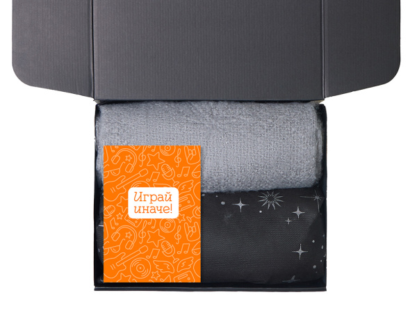 Подарочный набор «Re:y. Grow» с пледом, увлажнителем и набором для выращивания, Цвет серый