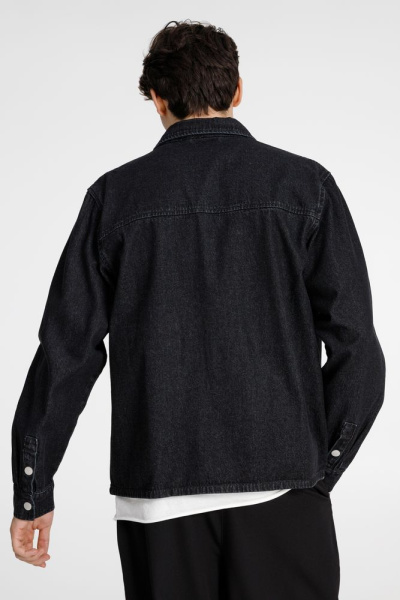 Куртка джинсовая O3, черная, XS–4XL