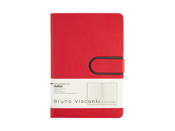 Ежедневник недатированный А5 «Status», Цвет красный
