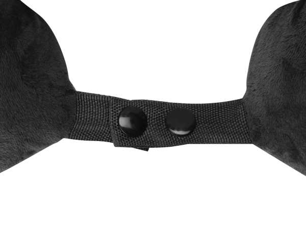 Подушка для путешествий с эффектом памяти «Basic», Цвет черный