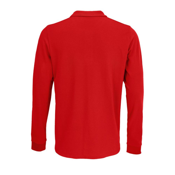 Рубашка поло с длинным рукавом Prime LSL, красная, XS–5XL