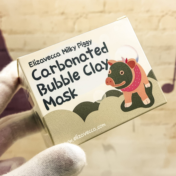 ЕЛЗ Milky Piggy Маска для лица глиняно-пузырьковая Carbonated Bubble Clay Mask с эффектом очистки по