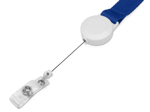 Ланьярд с ретрактором, Цвет синий