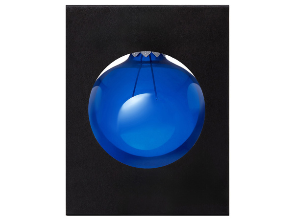 Стеклянный елочный шар «Frozi», Цвет синий прозрачный