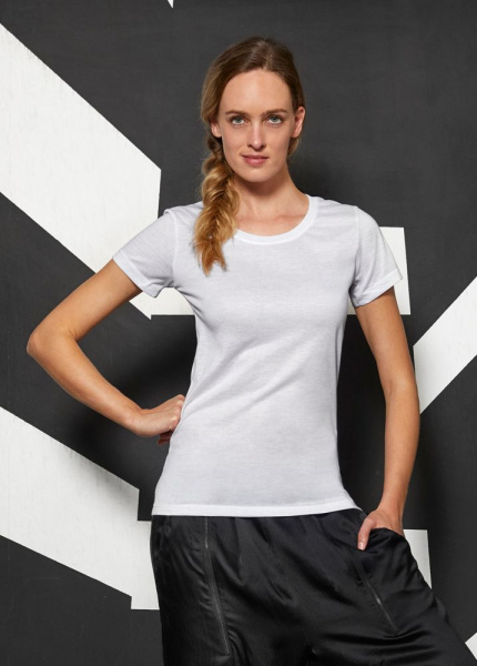 Футболка женская Sublimation, белая, XS–2XL