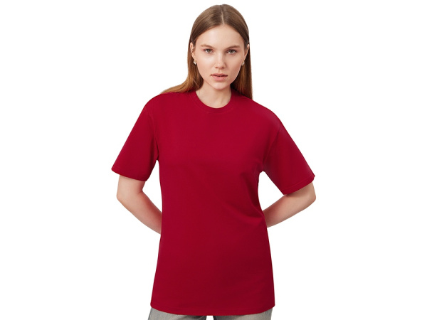 Футболка из френч терри «Warsaw», унисекс, Размер XS, Цвет красный