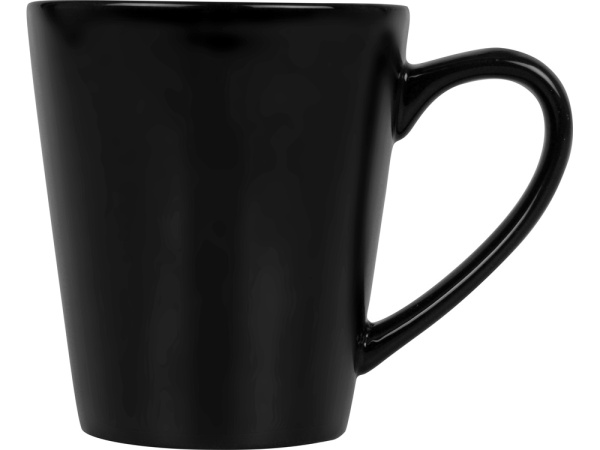 Кружка «Cone», Цвет черный глянцевый