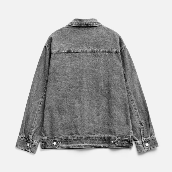 Куртка джинсовая O2, серая, XS–4XL