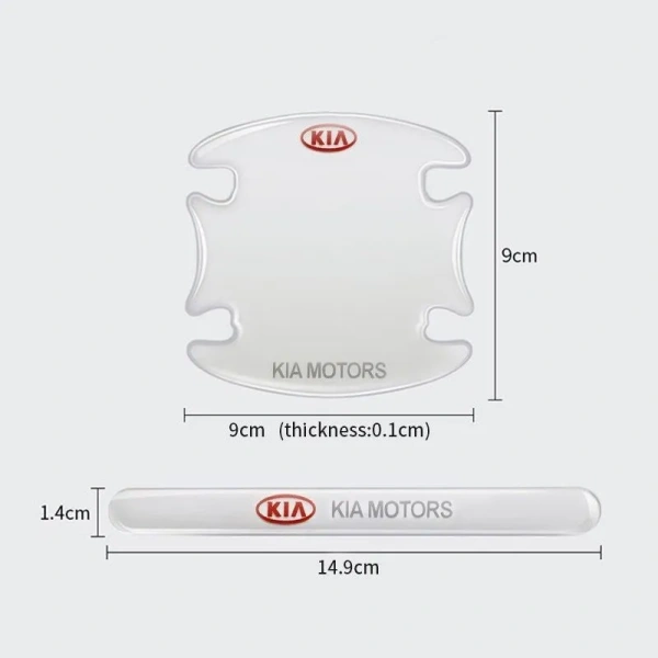 Пленка защитная на дверные ручки автомобиля KIA / Защита от царапин и сколов