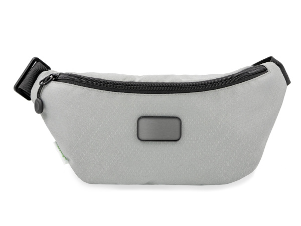 Универсальная водостойкая сумка на пояс «Bumble» из переработанного пластика, Цвет серый