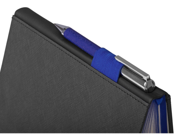 Бизнес блокнот «Bossy» с ручкой, Цвет черный, синий