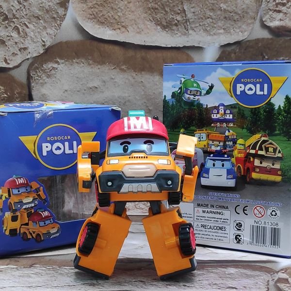 Трансформер игрушка Silverlit Robocar Poli Марк оранжевый/красный