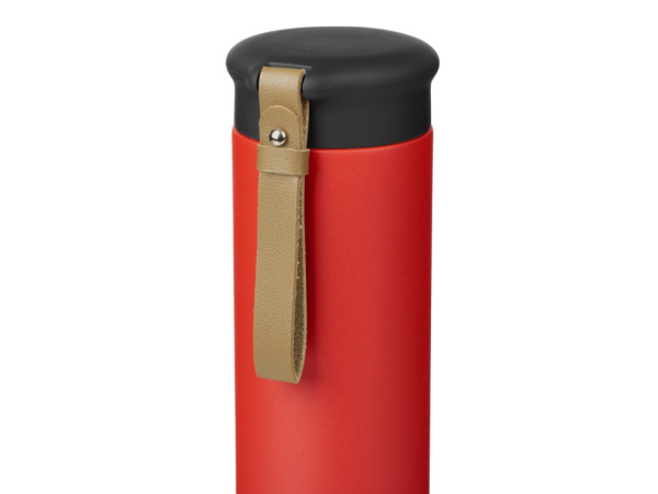 Вакуумный термос «Engage»,тубус, 450 мл, Цвет красный, коричневый