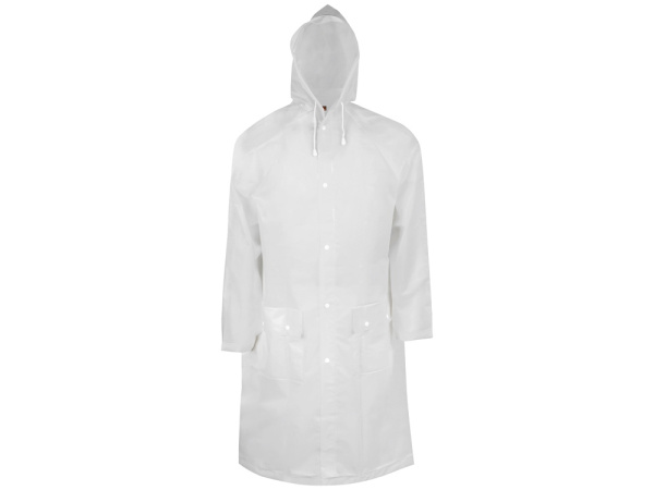 Дождевик «Hawaii pro» c чехлом унисекс, Размер XL-2XL, Цвет белый